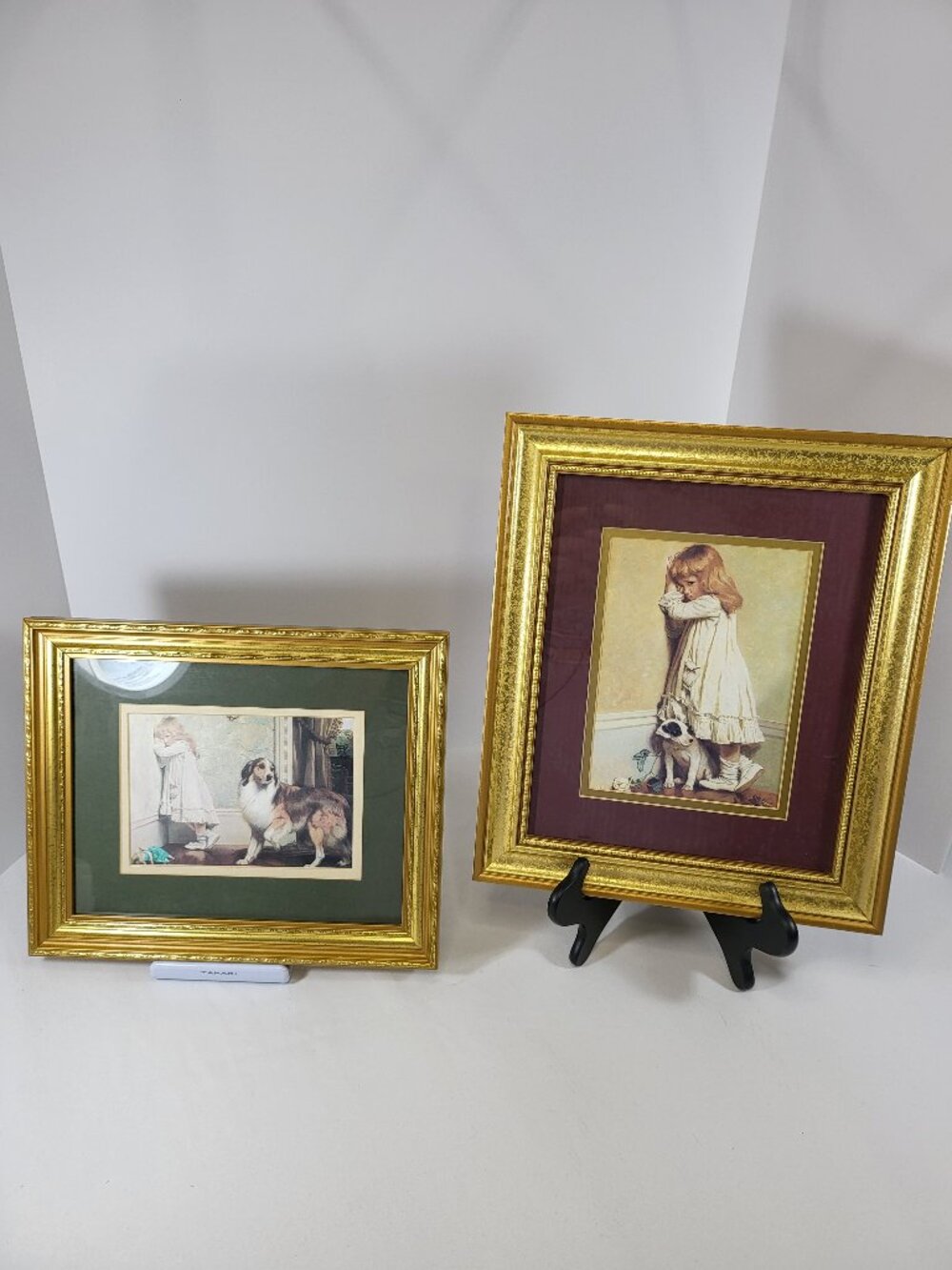 Set of 2 Vintage Charles Burton Barber Framed Prints